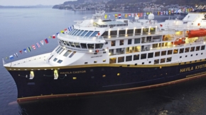 Havila Castor docks in Bergen Foto Havila Voyages